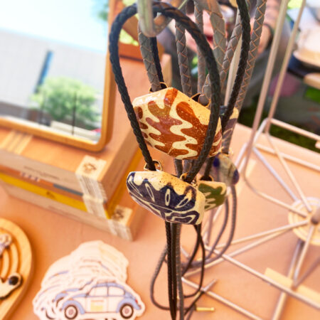 Hex Bolo Tie - Ceramic Stoneware