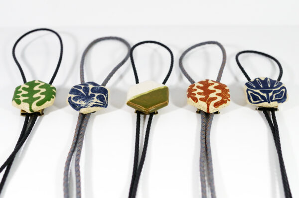 Hex Bolo Tie - Ceramic Stoneware