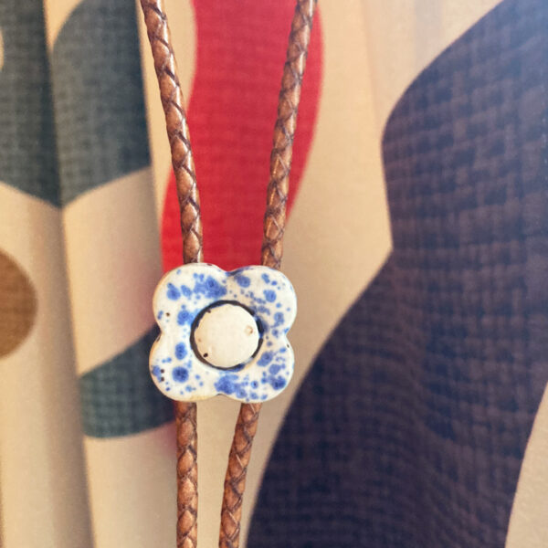 Wallflower Bolo Tie - Ceramic Stoneware