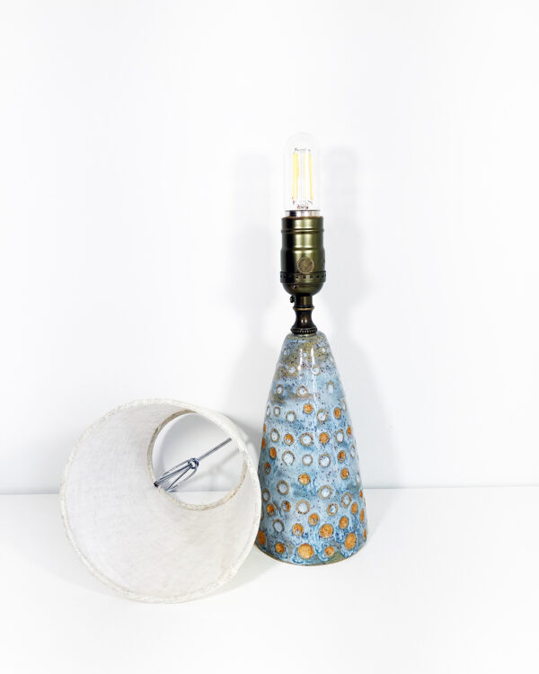 Crater Lamp — Handmade Stoneware Table Lamp